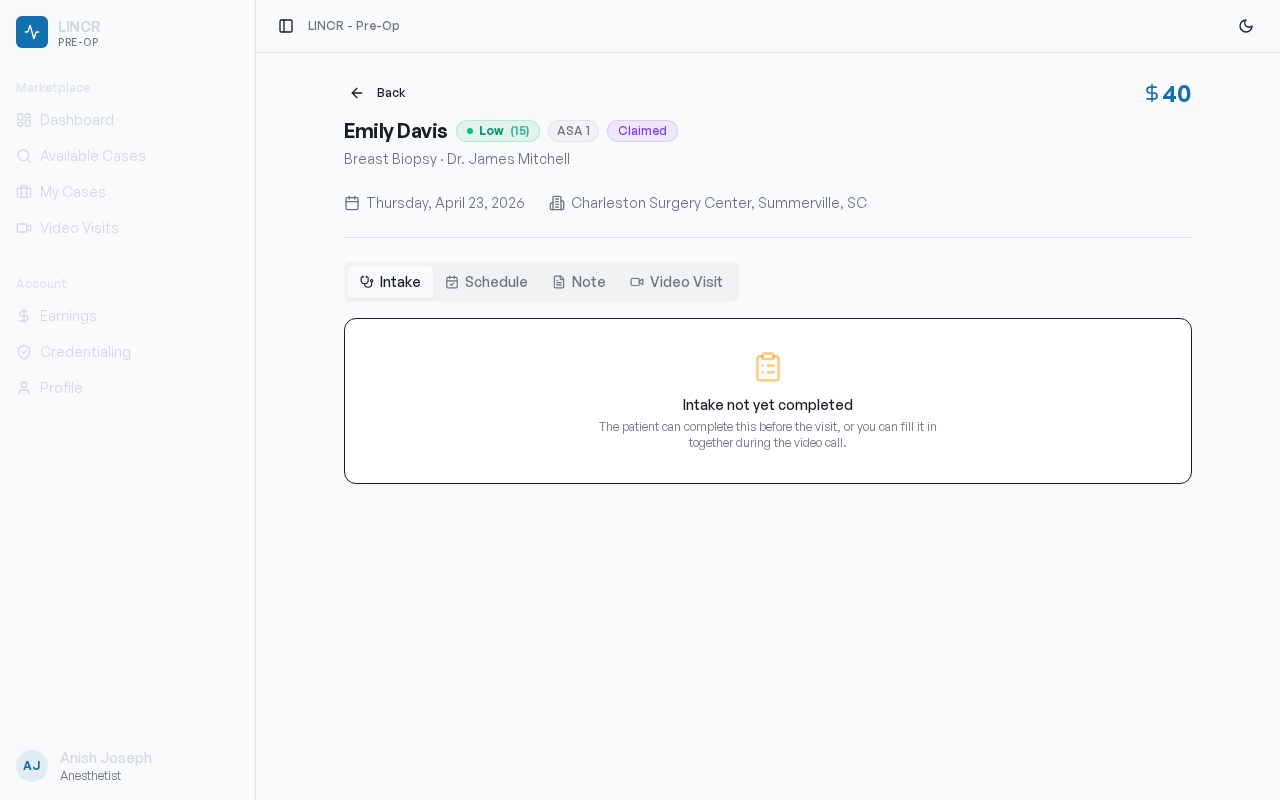 Case detail with triage